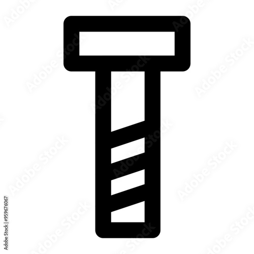 bolt, bouncer, tools, carpentry. outline icon