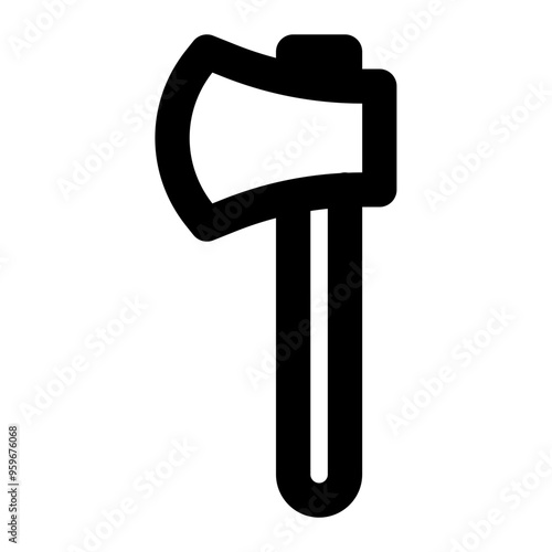 axe, ax, hatchet, adze, tools, carpentry outline icon