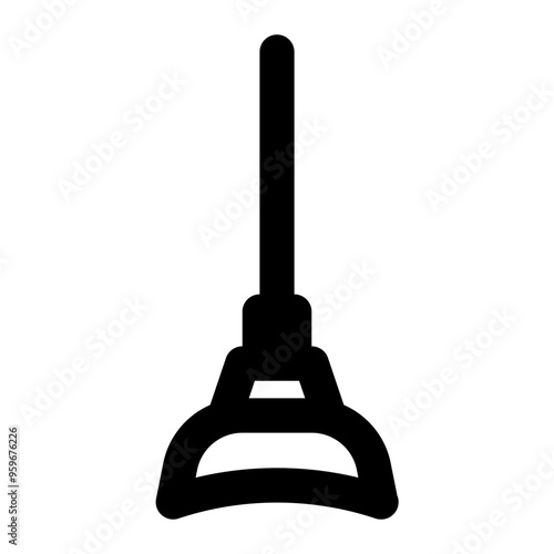 plunger, diver, cleaning, toilet, tools outline icon