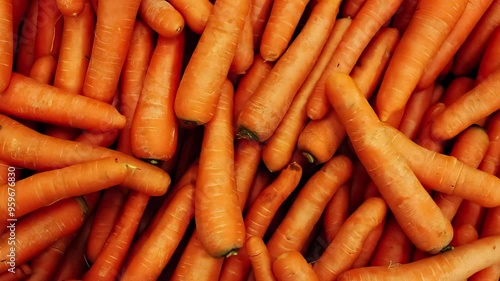 Carrots texture background realistic 3d render animation sequence
