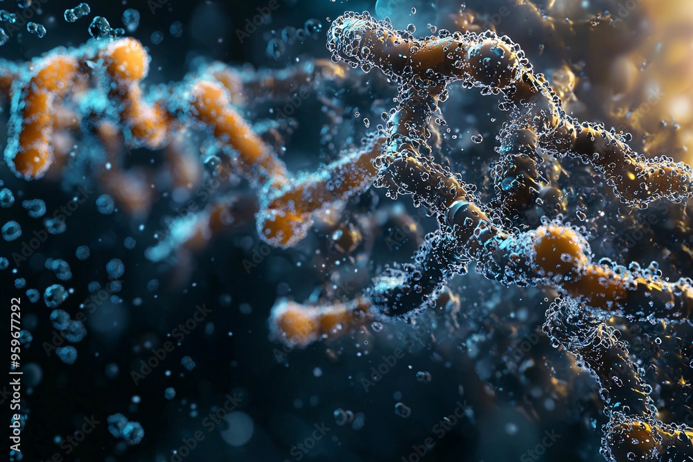 A detailed microscopic view reveals the complex shapes and interactions of antigenic particles. A detailed microscopic view reveals the complex shapes and interactions of antigenic particles.