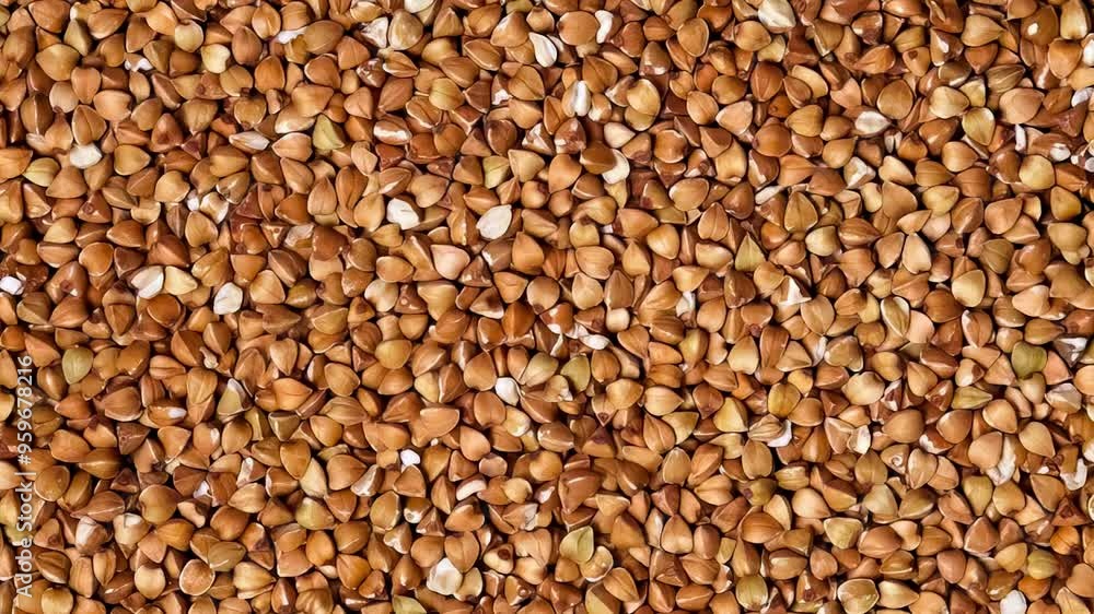Buckwheat texture background realistic 3d render animation sequence Buckwheat texture background realistic 3d render animation sequence