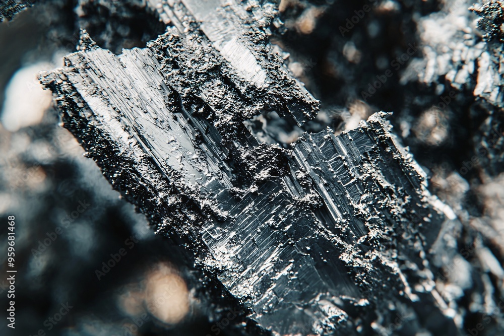 A microscope reveals the complex patterns and textures of an antiferromagnetic material's structure. A microscope reveals the complex patterns and textures of an antiferromagnetic material's structure.