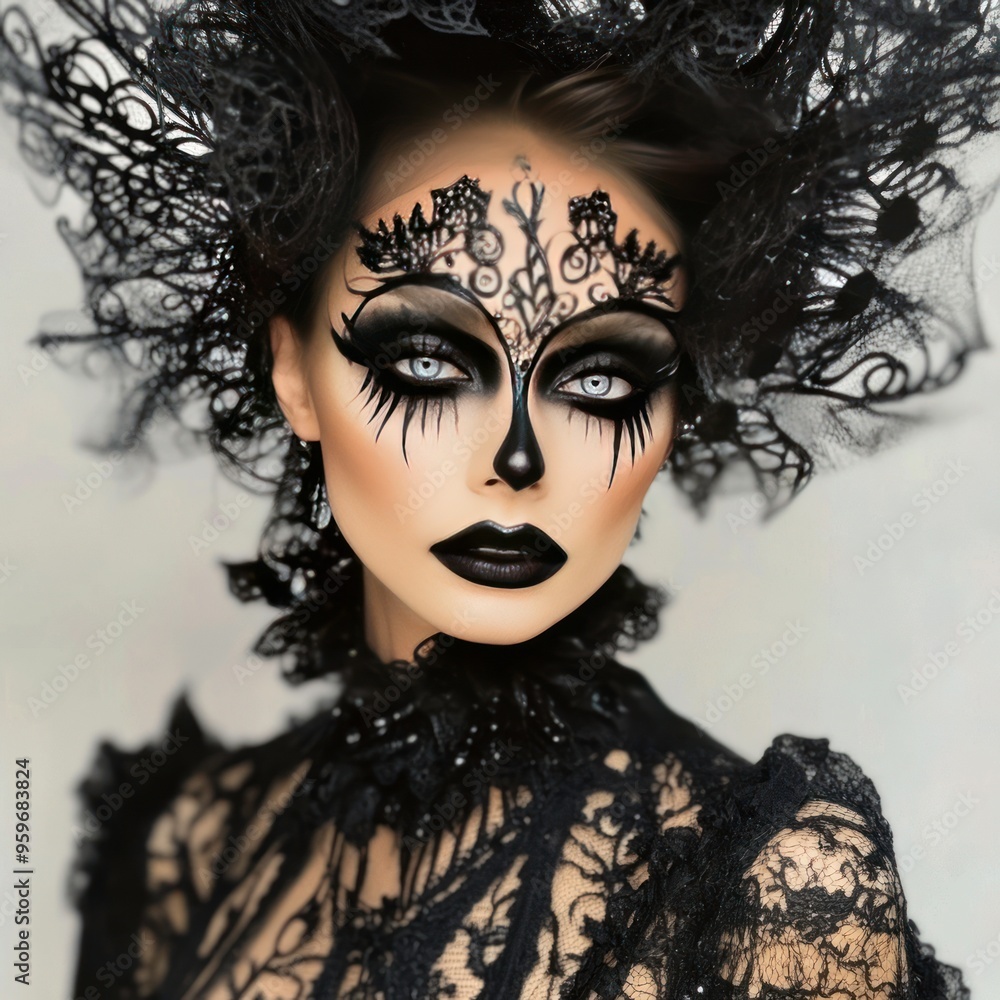 Elegant Halloween makeup styles Elegant Halloween makeup styles