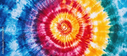 Vibrant Tie-Dye Spiral Fabric: A Burst of Color and Style for Creative Fashion and Home Decor