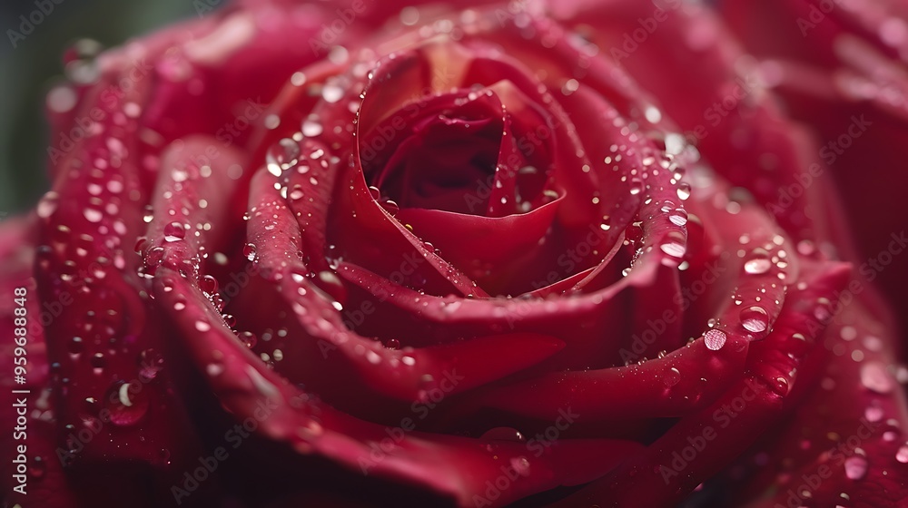 Close-up of roses with drops of water on the petals, showcasing the delicate details and natural textures in high-definition clarity Close-up of roses with drops of water on the petals, showcasing the delicate details and natural textures in high-definition clarity