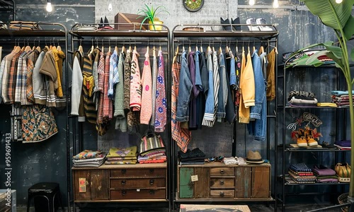 Vintage Clothing Store Interior