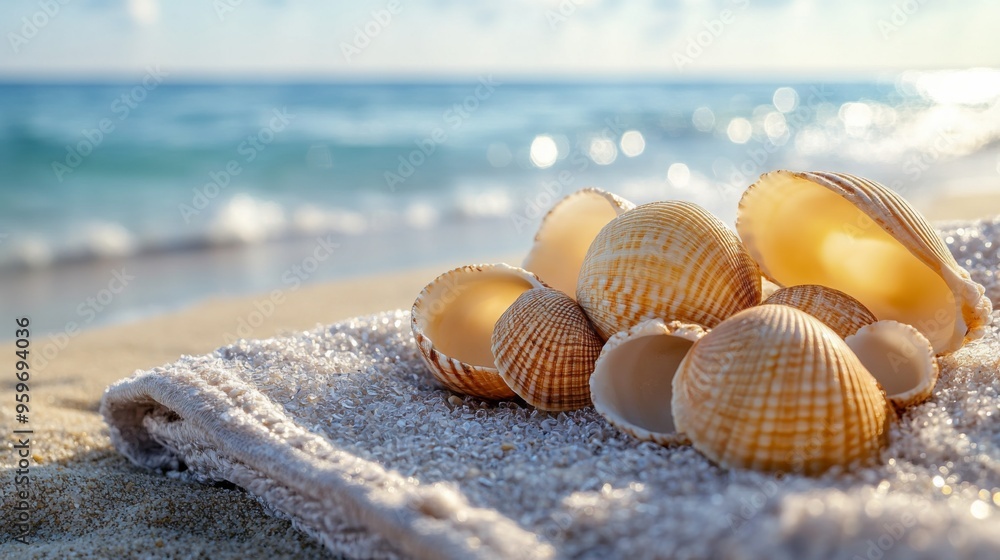 Seashells on a Sunny Beach Seashells on a Sunny Beach