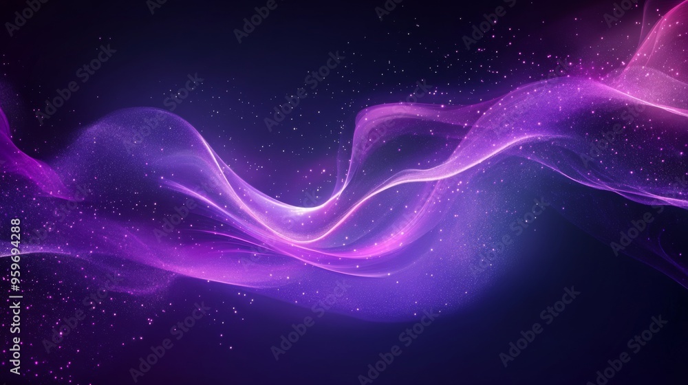 Ethereal Purple Wave Background Ethereal Purple Wave Background