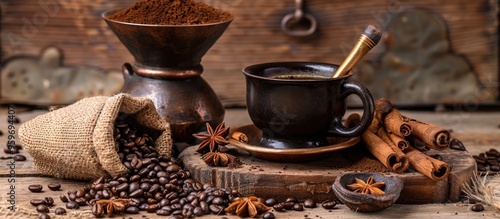 Sweet hot drink black Arabi...