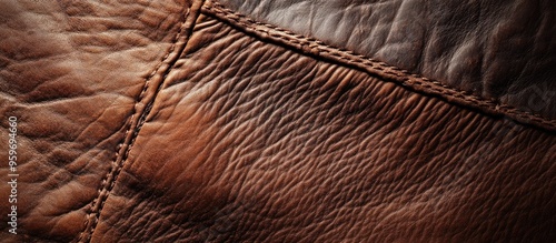 Brown leather texture backg...