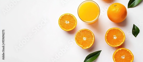 A glass of orange juice and...