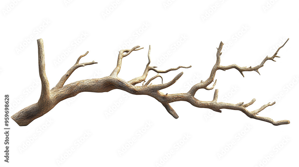 Twisted tree branch isolated transparent background Twisted tree branch isolated transparent background