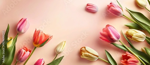 Spring floral card featurin...