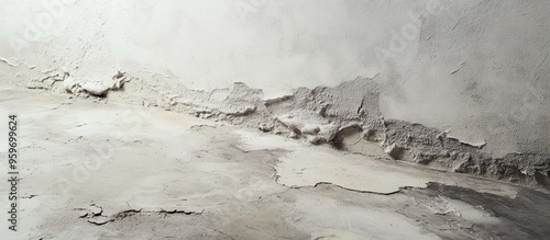 Uneven plaster at the corne...