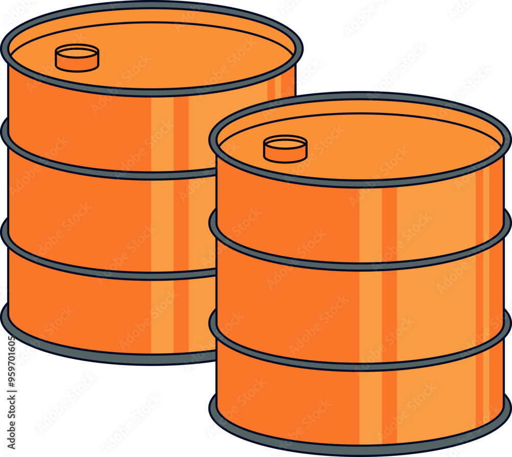 Oil Drum Illustration