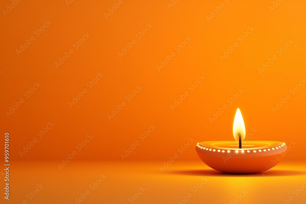 Photorealistic poster for Diwali celebration, empty copy space, traditional banner, card for celebrate Photorealistic poster for Diwali celebration, empty copy space, traditional banner, card for celebrate