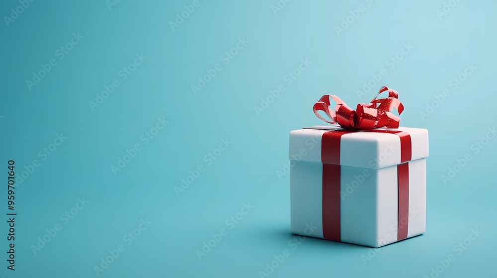 custom made wallpaper toronto digitalChristmas gift boxes collection, Christmas tape rope, on a blue background, banner for website.