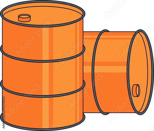 Oil Drum Illustration