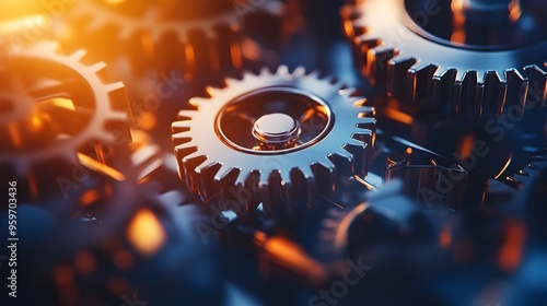 Interlocking Gears Symboliz...
