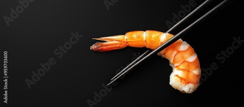 Tiger prawn sushi sashimi o...