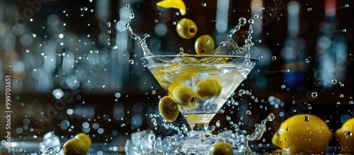 Classic dry martini cocktai...