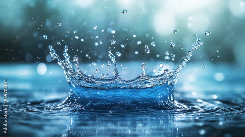 Water Splashing in Blues: splash Water Splashing in Blues: splash