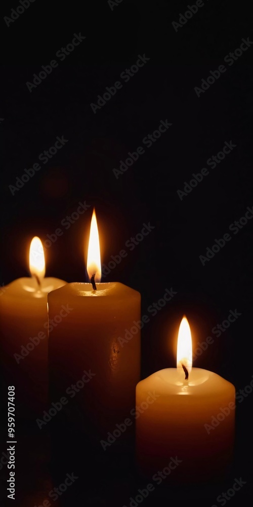 Soft light from flickering candles illuminates tranquil scene, inviting calming ambiance. Expression of regret, eternal memory and mourning. Religious ritual cult. Moments of reflection serenity. AI Soft light from flickering candles illuminates tranquil scene, inviting calming ambiance. Expression of regret, eternal memory and mourning. Religious ritual cult. Moments of reflection serenity. AI