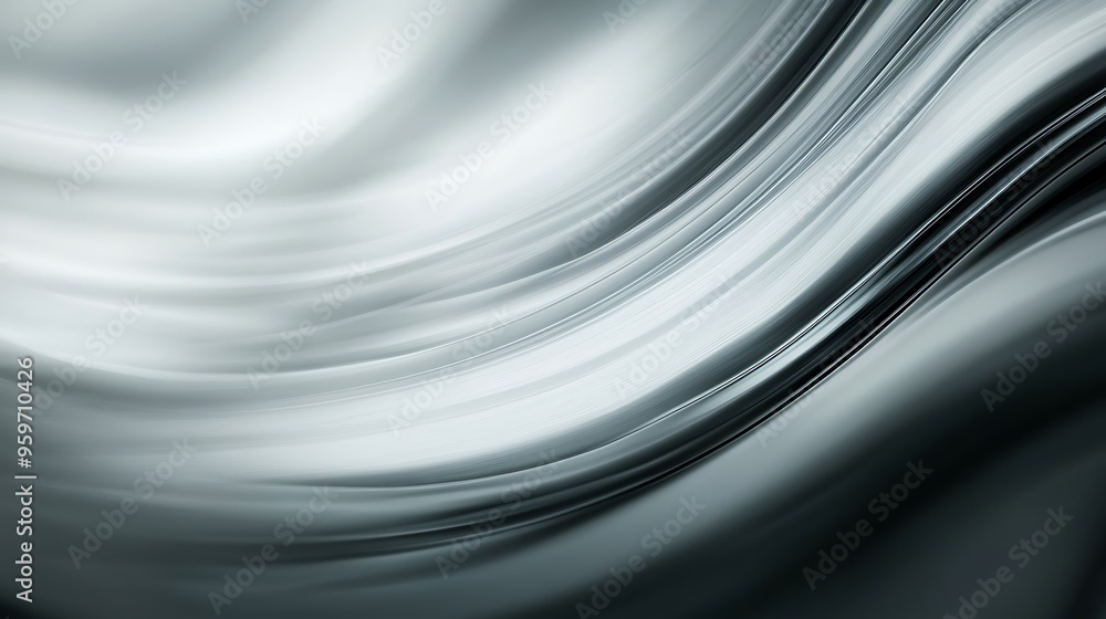 Abstract Silver Swirls Abstract Silver Swirls