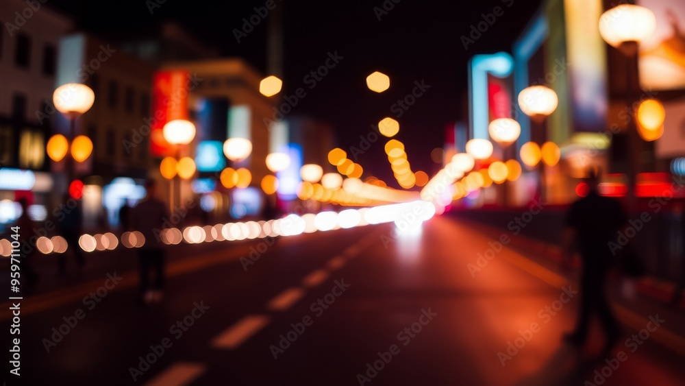 Blurry lights of the city at night. Blurry lights of the city at night.
