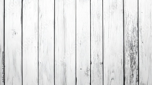 A close-up view of a weathered white wooden surface, perfect for backgrounds and textures in design projects. 