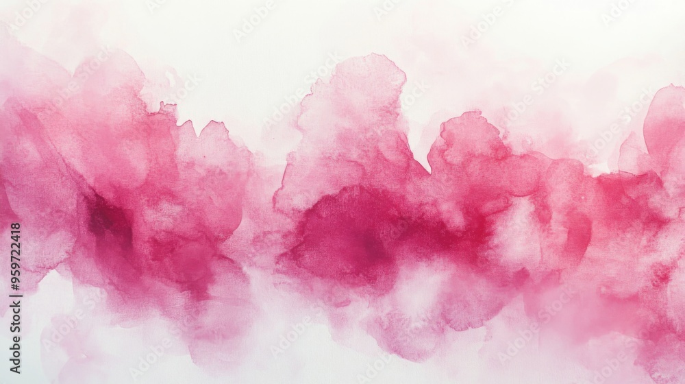 Fototapeta premium Abstract Pink Watercolor Art