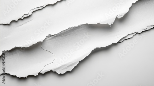 Ripped White Paper Texture