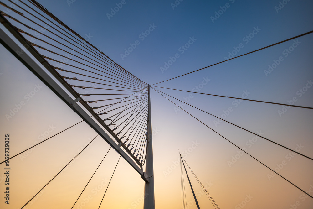 Naklejka premium Sundeck on luxury cruise in Ha Long Bay, Quang Ninh, Vietnam