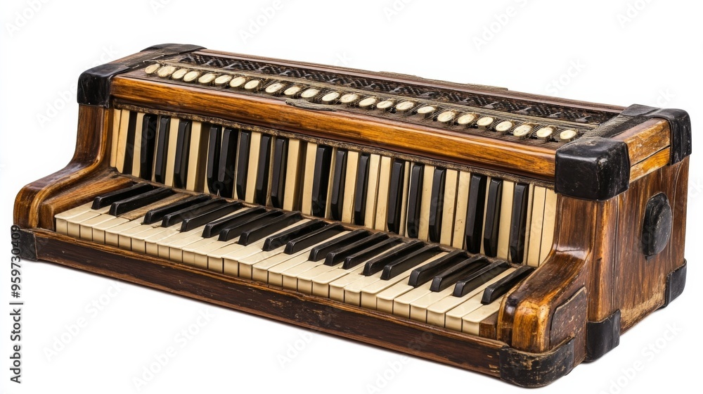 Fototapeta premium Vintage Harmonium Keyboard