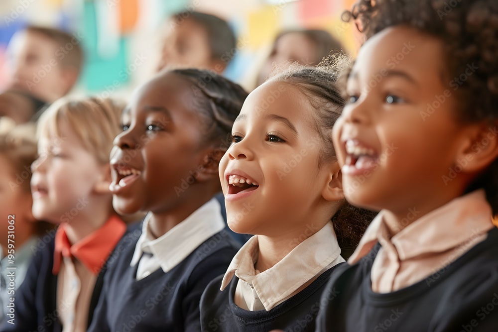 Joyful Children Engaged in a Fun Activity Joyful Children Engaged in a Fun Activity