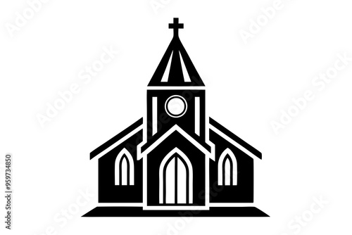 The Church is an icon, a logo on a white background