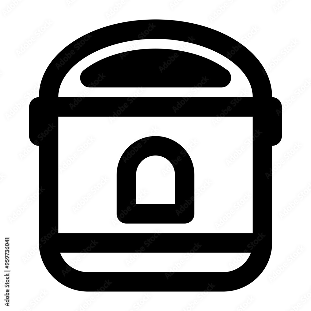rice cooker, cooker, cooking, kitchen, utensils outline icon rice cooker, cooker, cooking, kitchen, utensils outline icon