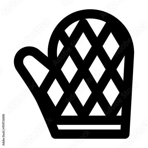 oven glove, mitten, gloves, kitchen, cooking outline icon
