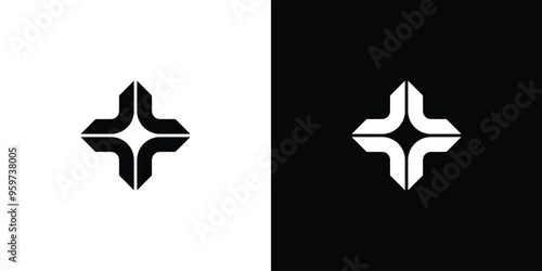 Modern and Unique star icon logo design