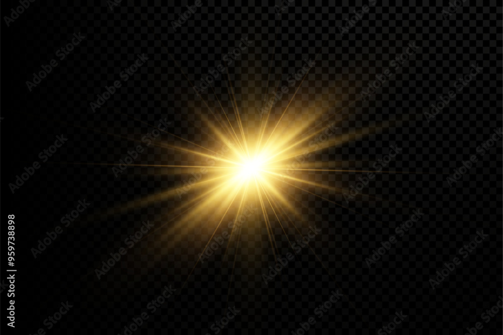 glowing light explodes on a transparent background. with ray. Transparent shining sun, bright flash. Special lens flare light effect. glowing light explodes on a transparent background. with ray. Transparent shining sun, bright flash. Special lens flare light effect.