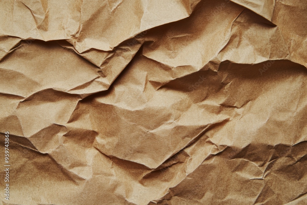 Texture of brown crumpled paper Texture of brown crumpled paper