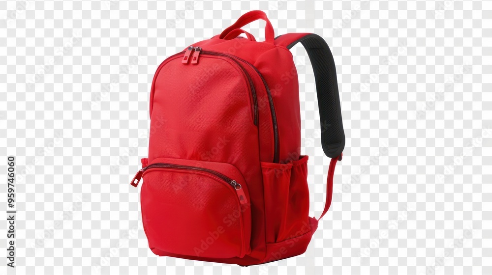 School backpack isolate on transparency background PNG School backpack isolate on transparency background PNG