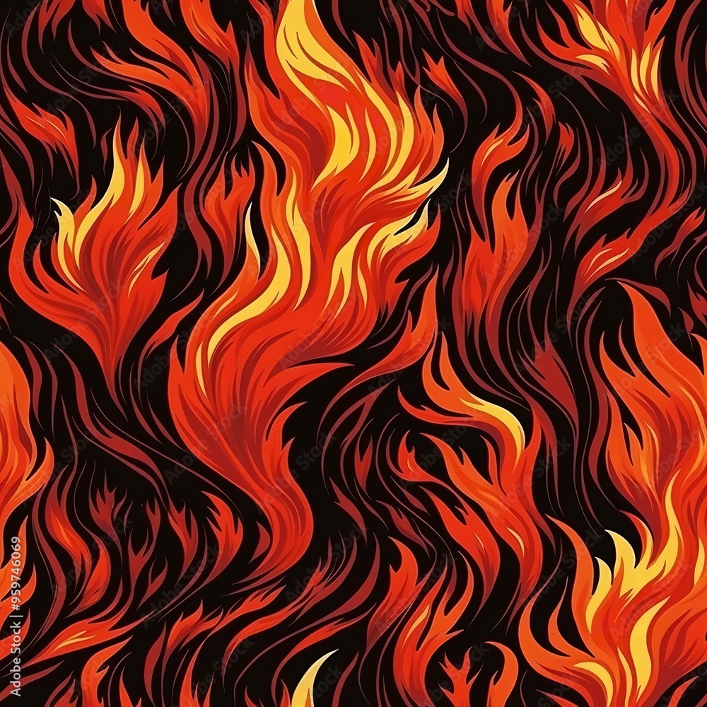 A close-up image of flames burning against a black background. The flames are bright orange and yellow, and they are reflecting on the surface below.blaze fire flame texture background
A close-up image of flames burning against a black background. The flames are bright orange and yellow, and they are reflecting on the surface below.blaze fire flame texture background