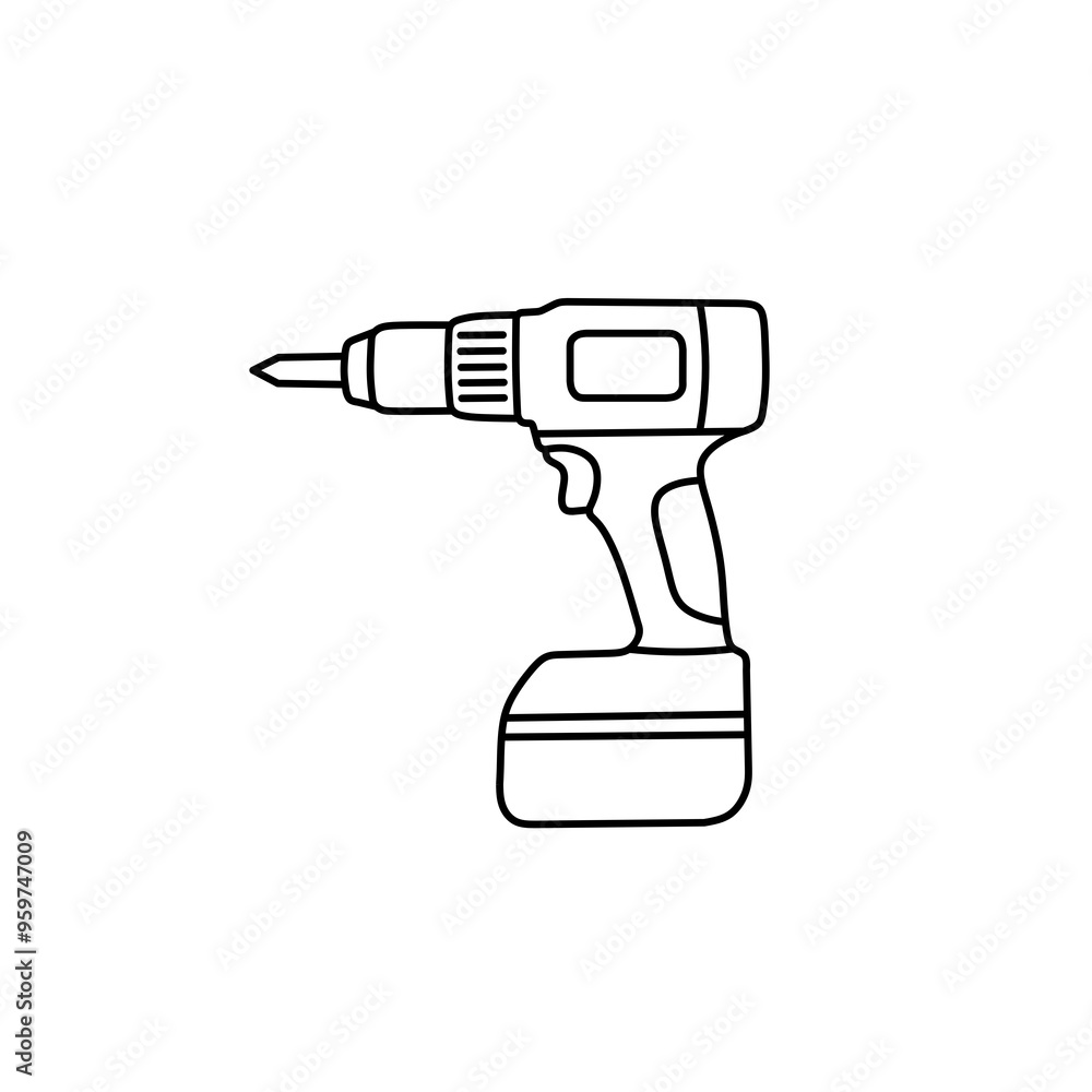 electric drill in hand electric drill in hand