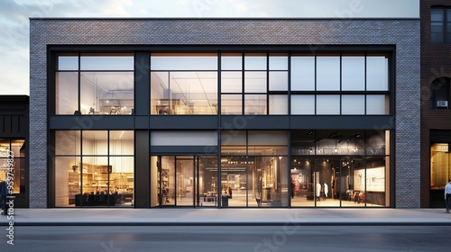 A modern retail building