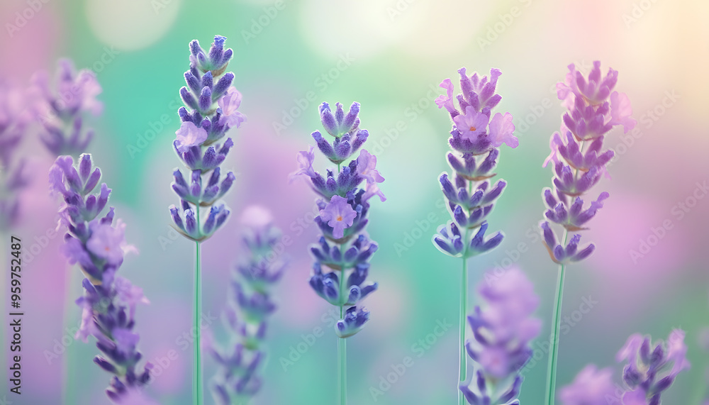 Fototapeta premium A single pastel color, such as mint green or lavender, providing a soothing and simple backdrop