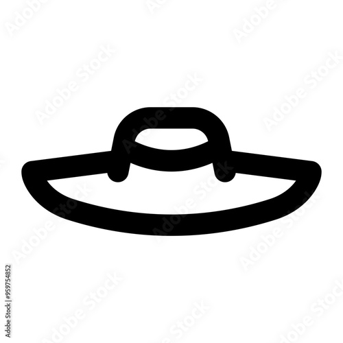 cartwheel hat, women, hat, cap, noble outline icon