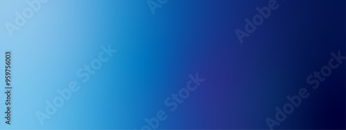 Blue gradient banner background. Modern abstract color wallpaper template.