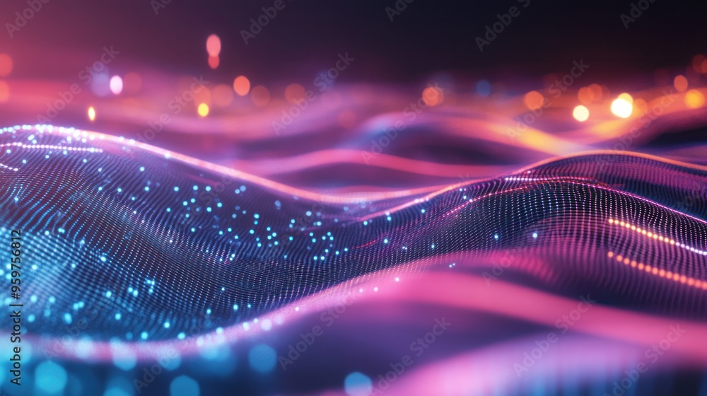 custom made wallpaper toronto digitalA high-tech background with abstract data waves and digital elements blending into a seamless design